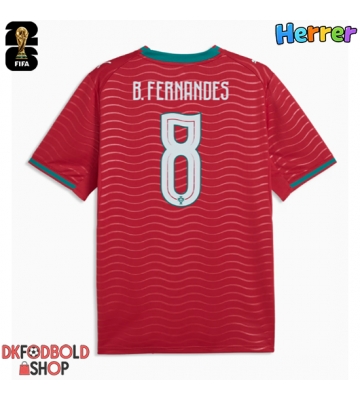 Portugal Bruno Fernandes #8 Hjemmebanetrøje VM 2026 Kort ærmer